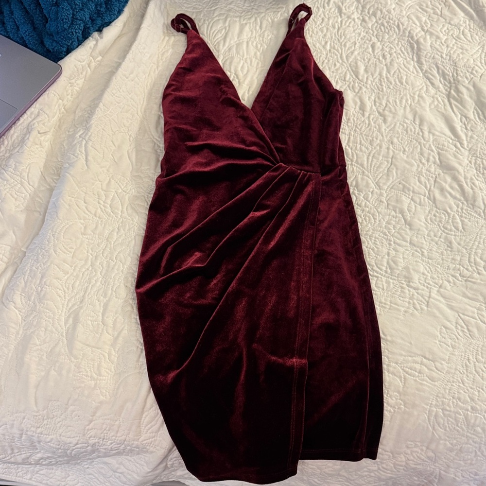 Love Burgundy Mini Dress